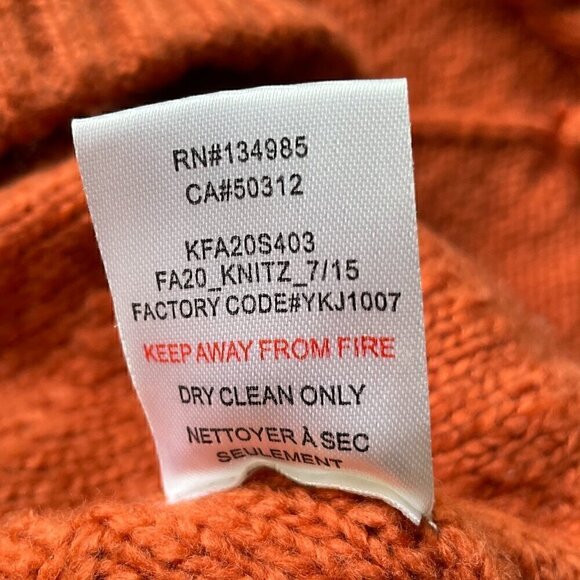 For Love & Lemons Florentina Sweater Ginger Cable Knit Size S NWT Cozy Fall - Picture 8 of 10